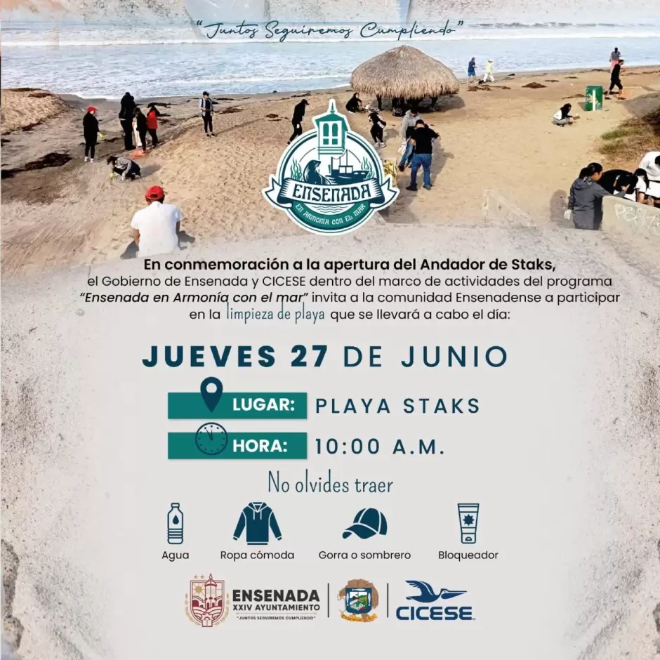 Jornada "Ensenada en Armona con el Mar" en Playa Stacks
