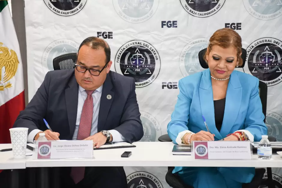 Firman convenio de colaboraci�n FGE y CEDH