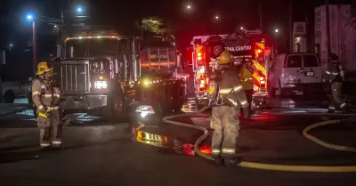 Se registra incendio en refaccionaria de la colonia Anexa Herrera