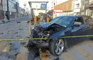 Aparatoso accidente en Tijuana deja dos conductores muertos y tres peatones heridos