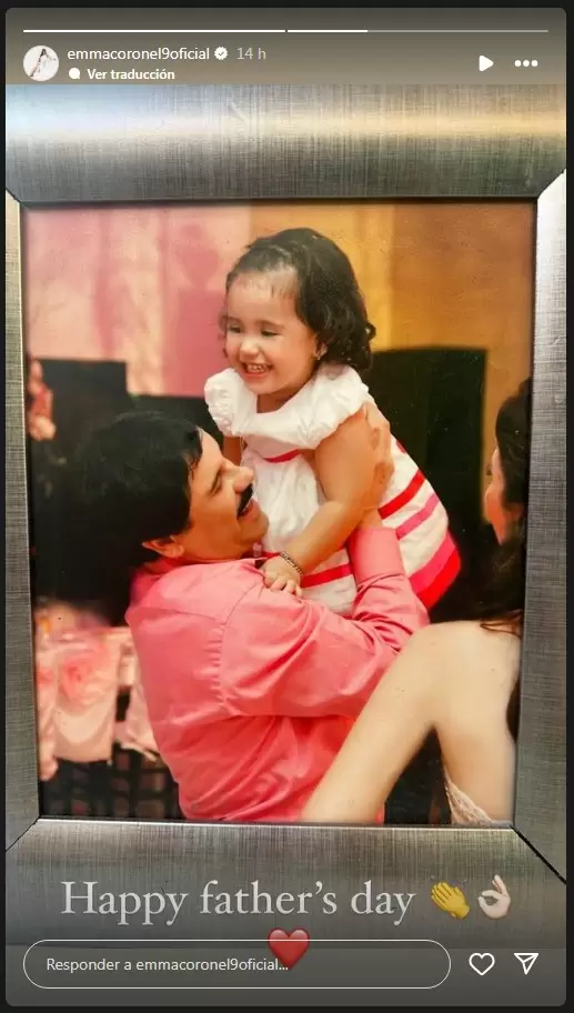 Felicitaci�n de Emma Coronel por el D�a del Padre