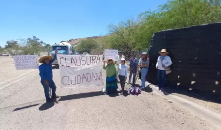 Protesta de colectivo ambientalista en La Sauceda
