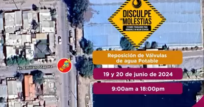Reposici�n de tuber�as de agua potable en la colonia Prohogar