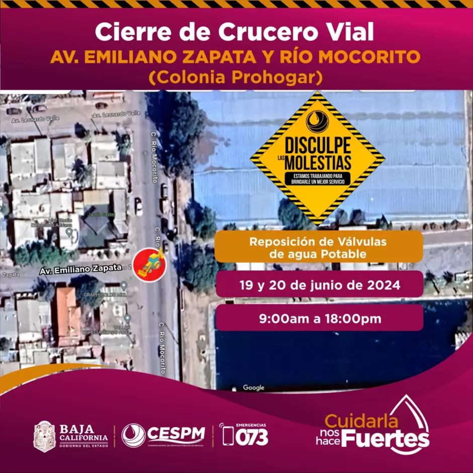 Reposici�n de tuber�as de agua potable en la colonia Prohogar