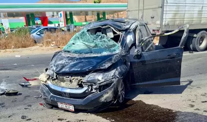 Accidente en la carretera Tijuana-Tecate