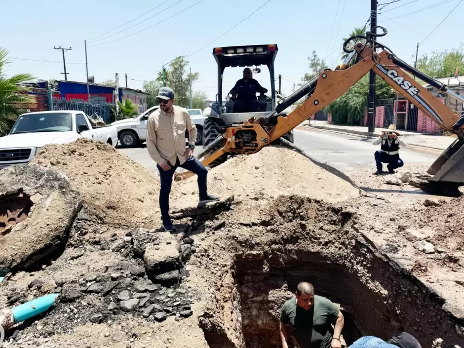 Director de CESPM realiza recorrido por obras de infraestructura hdrica en Mexicali