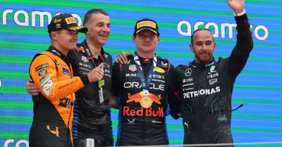 Podio del GP de Espa�a de la F1