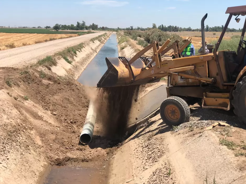 Trabajos de reparacin en la planta potabilizadora del KM 43