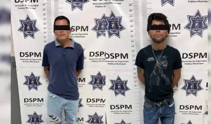 Detenidos por robo con violencia a comercio