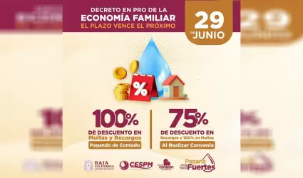 �ltimo d�a para aprovechar la condonaci�n de multas y recargos en agua potable: 