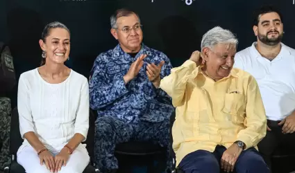 Claudia Sheinbaum y el presidente Andr�s Manuel L�pez Obrador