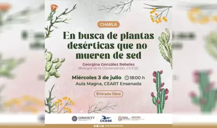 En busca de plantas des�rticas que no mueren de sed