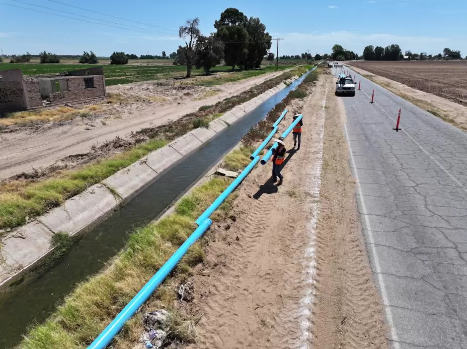 CESPM inicia la obra de construccin de red de agua potable en sombrerete, en el Valle de Mexicali