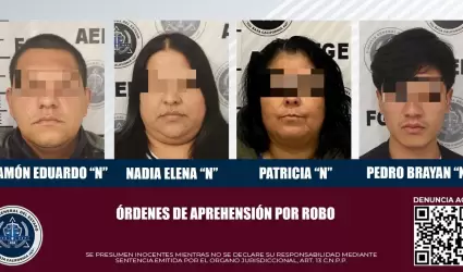Cuatro mandamientos judiciales por robo