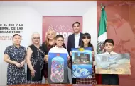 Premian a ganadores del 47 Concurso Nacional de Pintura Infantil "El Nio y La Mar"