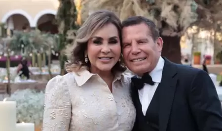 Julio Csar Chvez y su esposa