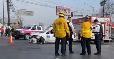 Fuerte accidente automovilstico en Aguacaliente