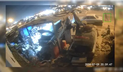 Capturan en video la huida de los presuntos agresores de dos ni�os en El Laurel