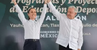 Claudia Sheinbaum y AMLO