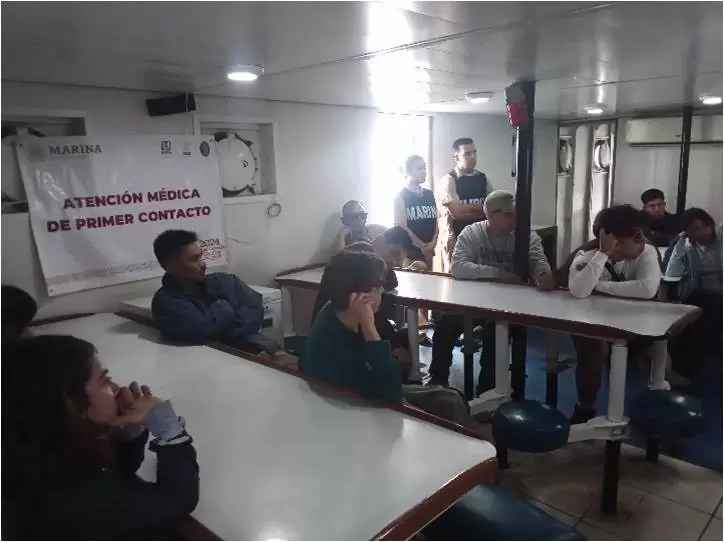 Marina apoya en el Programa de Atenci�n M�dica de Primer Contacto en�lugares de dif�cil acceso, en el estado de Baja California