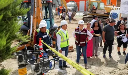 Obra para llevar agua potable