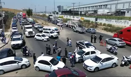 Manifestaci�n de conductores de plataforma