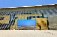 VIDEO: Artista estadounidense "desaparece" parte del muro fronterizo