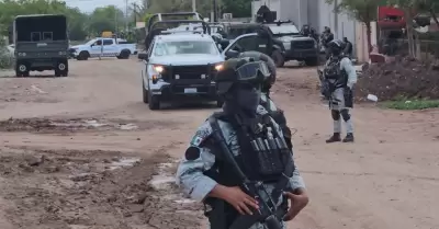 Fuerzas federales en la comunidad de S�nchez Celis, Sinaloa