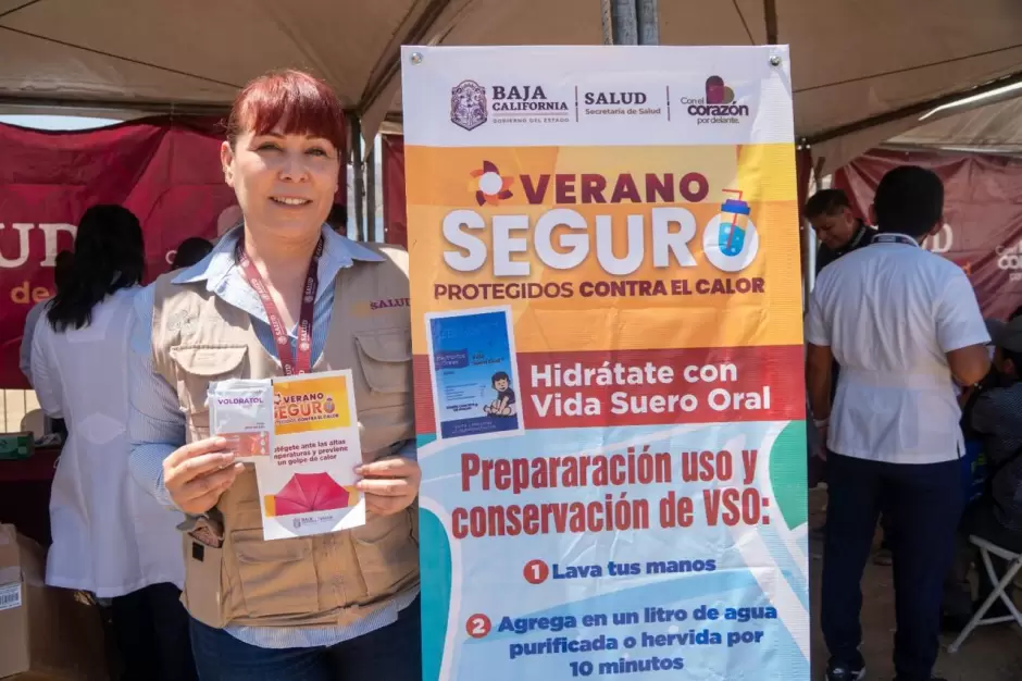 Invita Gobernadora Marina del Pilar a utilizar los puntos de hidrataci�n en verano