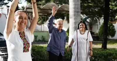 AMLO Y Claudia Sheinbaum en gira de trabajo