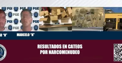 Asegurados con droga en Ensenada tras cateo