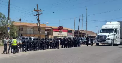 Manifestaci�n de los mineros de la Secci�n 65