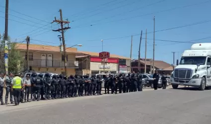 Manifestaci�n de los mineros de la Secci�n 65