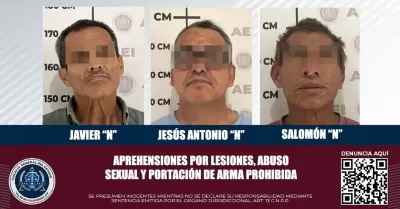 Captura la Agencia Estatal de Investigaci�n a tres sujetos con orden de aprehens