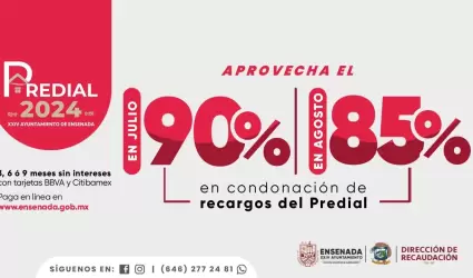 Descuentos en la condonaci�n de recargos del impuesto predial