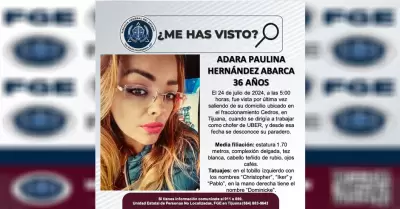 Pesquisa de Adara Paulina Hern�ndez Abarca de 36 a�os de edad