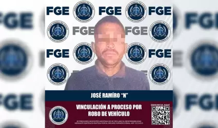 Vinculado a proceso por robo equiparado de veh�culo de motor