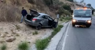 Veh�culo pierde el control en Buenavista tras intentar esquivar a un perro