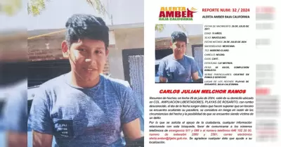 Alerta Amber Baja California Carlos Juli�n Melchor Ramos de 15 a�os
