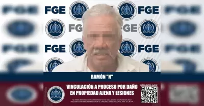 Hombre detenido por da�o a propiedad ajena y lesiones