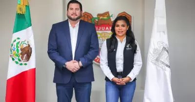 Montserrat Caballero y Ismael Burgue�o