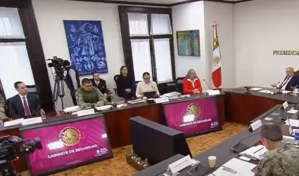 Reuni�n del gabinete de seguridad