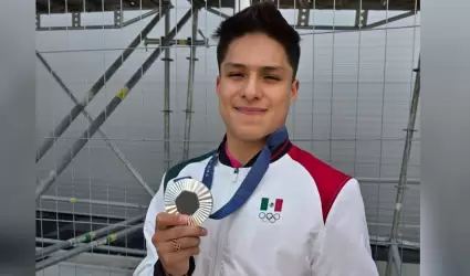 Osmar Olvera, ganador de medalla de plata en Par�s 2024