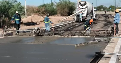 Obras para la ampliacin del bulevar Serna en Hermosillo