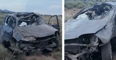 Tr�gico accidente en la carretera Hermosillo-Santa Ana