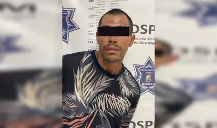 Sujeto detenido por violencia familiar