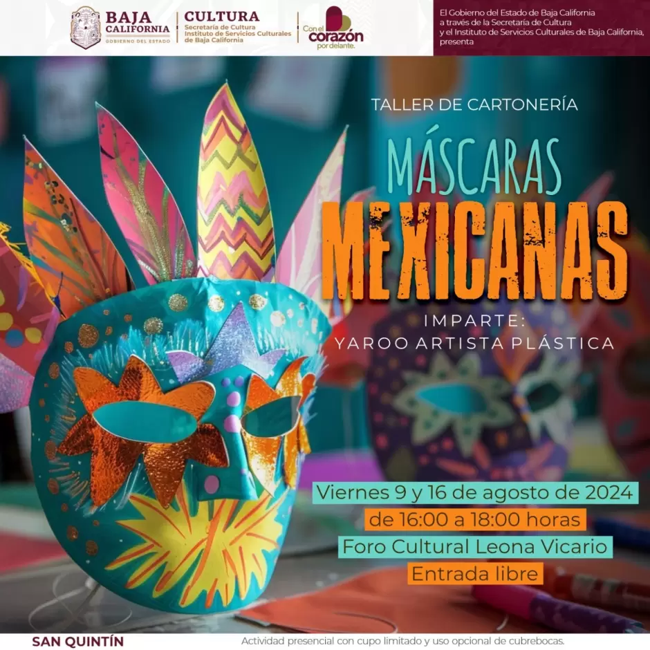 Taller gratuito "Cartoner�a para M�scaras Mexicanas"