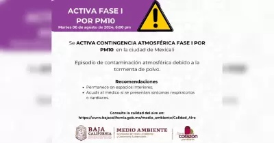 Activan contingencia atmosf�rica fase I en Mexicali