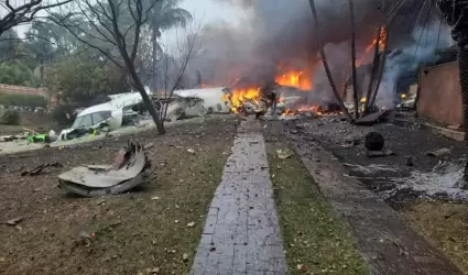 Accidente de avi�n en Brasil