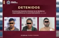 Polica municipal repele agresin y detiene a tres sujetos